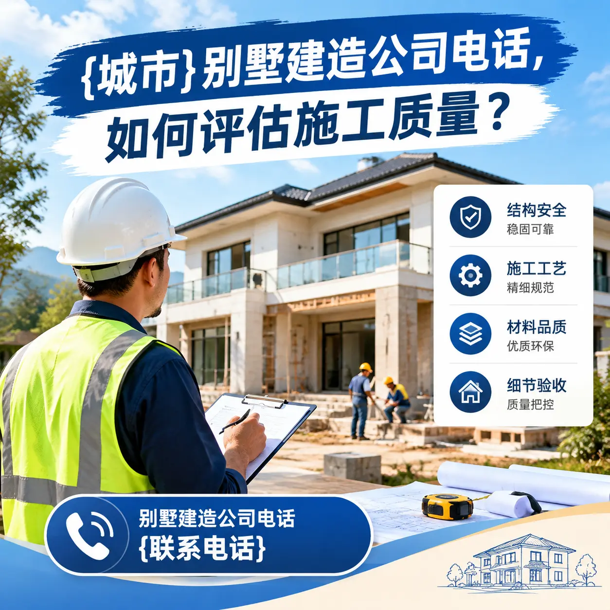 花溪别墅建造公司电话，如何评估施工质量？